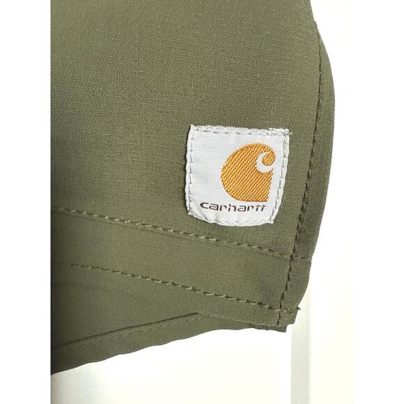 Carhartt Force Women’s Cross Flex V-Neck Scrub Top C12110 Olive Green Size S - Picture 6 of 8